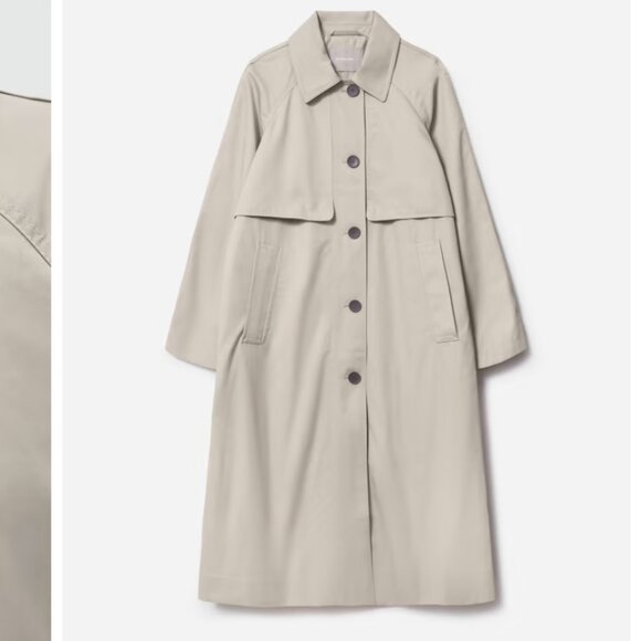 Brand New EVERLANE Mac Coat, Stone, XS - HARD TO FIND - Picture 4 of 8